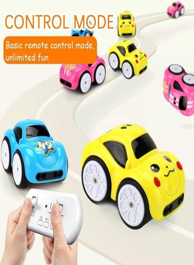 EXOMOON Rechargeable Smart Sensor Mini Car for Kids | Magic Induction RC Intelligent Car with Obstacle Avoidance, Music & LED Lights | Pull Back Racing Toy (Multi Color) - Image 4