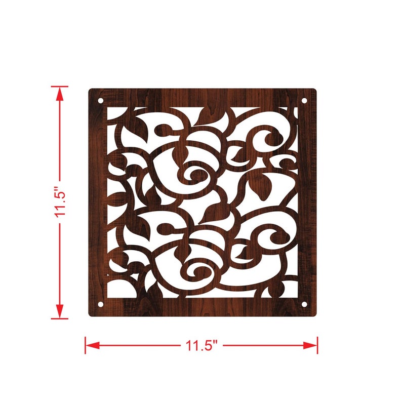 Olive Tree Olive Tree 12Pcs Hanging Room Divider Panel Modern Hanging Screen Partition for Home Decoration Living Room 115 x 115 12 PanelsOTD7101  - Image 4