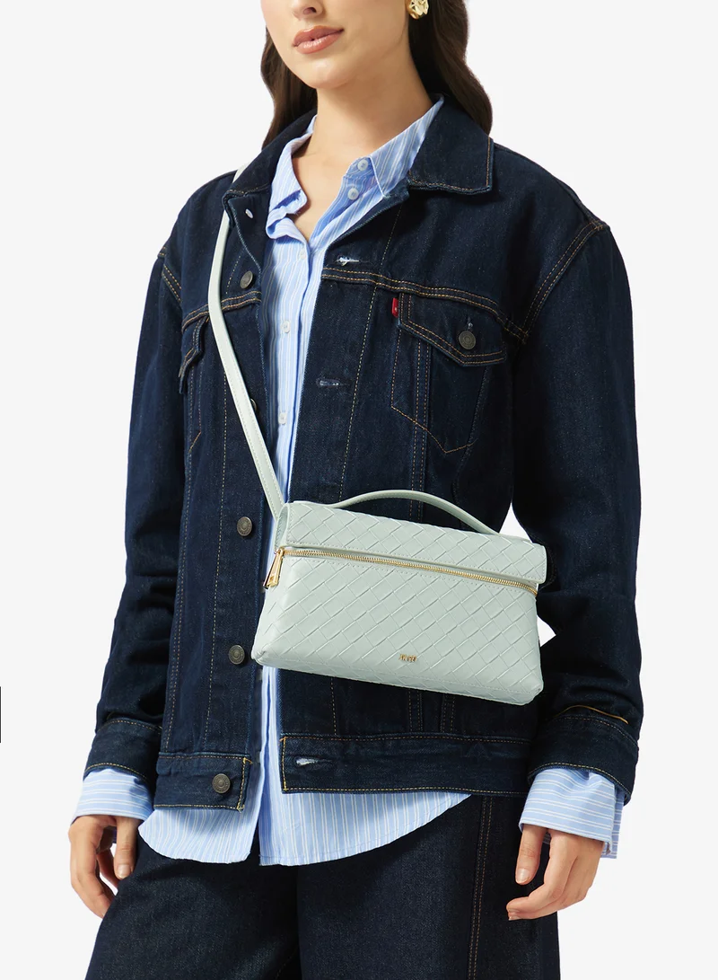 JW PEI  Thea Weave Texture Top Handle Satchel Bag for Women | Best Price UAE