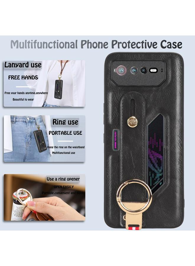 S-TOP Case For Asus ROG Phone 6 / ROG6 Wristband Leather Back Phone Case - Image 5