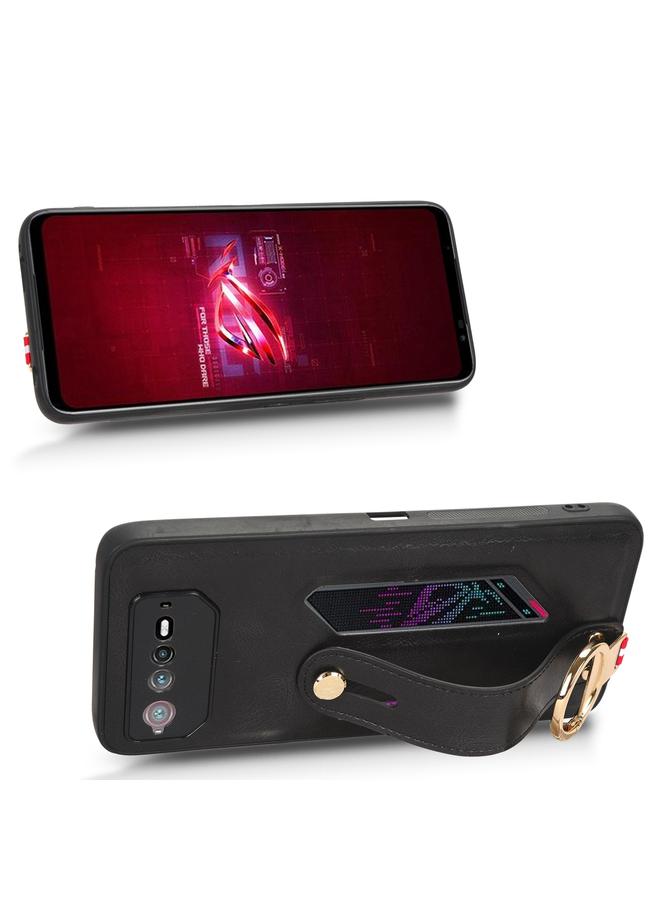 S-TOP Case For Asus ROG Phone 6 / ROG6 Wristband Leather Back Phone Case - Image 4