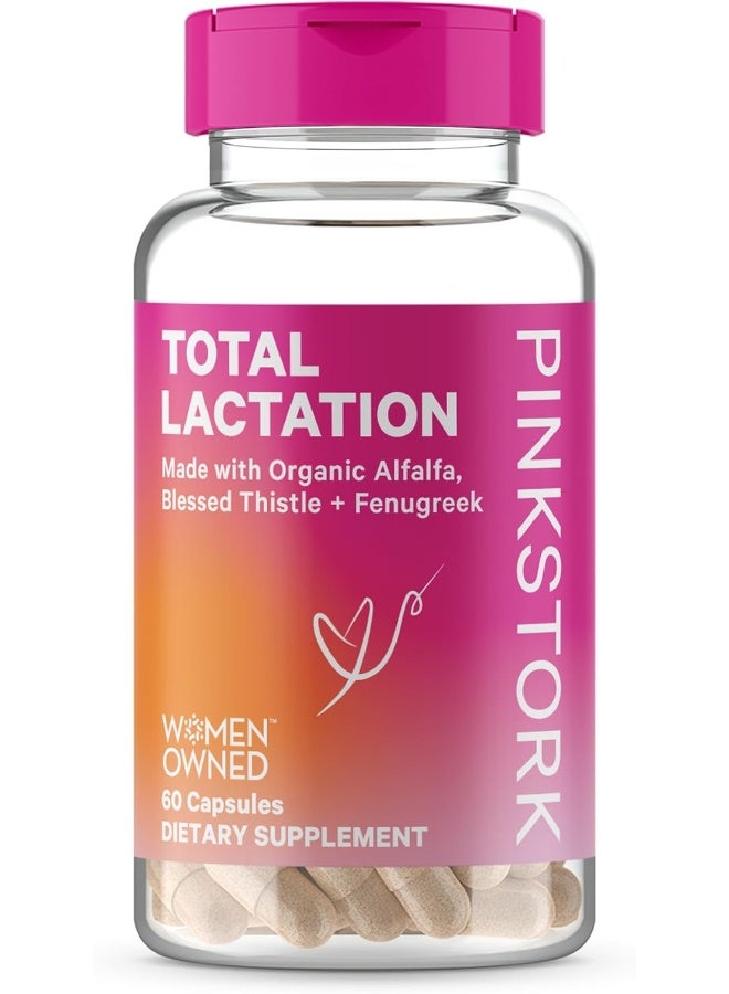 Pink Stork True Milk, Breastfeeding Support, 60 Vegetarian Capsules - Image 1