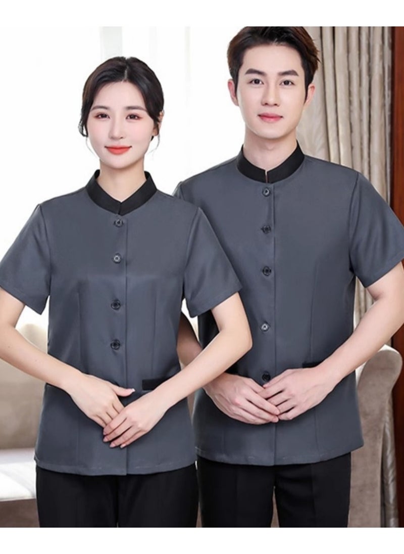 KUYING New Summer Cleaner Work Clothes 