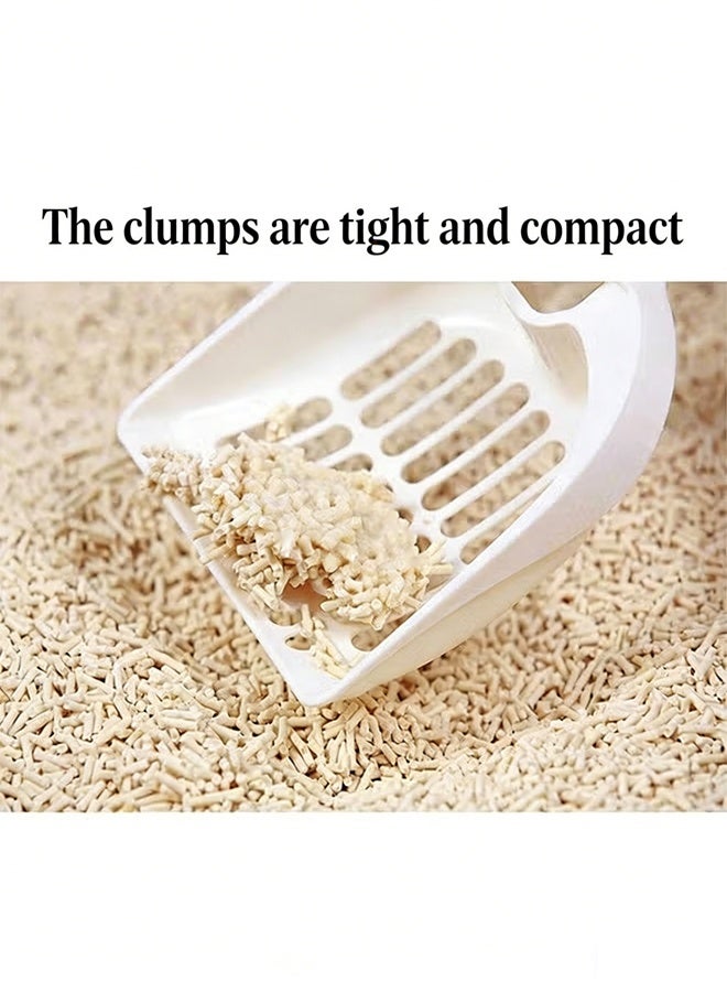 2 حزم نفايات القط التوفو - حبيبات كبيرة نفايات القط الطبيعية الخالية من الغبار ، نفايات القط المتجمعة عالية الفعالية والقابلة للتحلل الحيوي ، متجمعة بشكل وثيق غير لاصقة بالشعر (12L - رائحة الشاي الأخضر) - Image 2