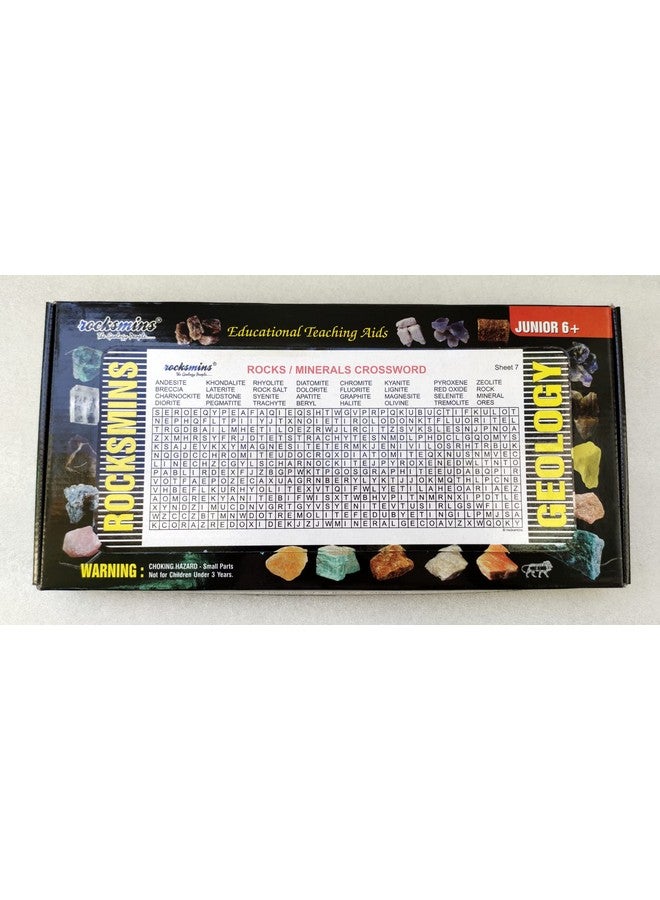 ROCKSMINS RM50WM Collection Set of 50 Rocks & Minerals for School Education Igneous Sedimentary Metamorphic Samples Activity Geology 25 Rock + 25 Mineral Memory Great Educational STEM Toys for Kids - Image 5