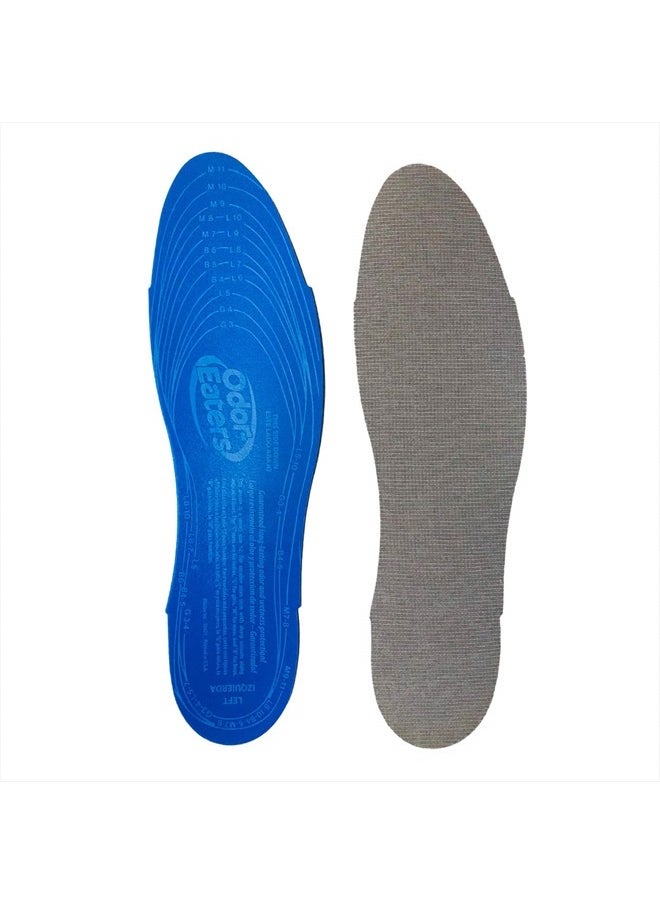 Blue Unisex Shoe Insoles, Control Odor and Wetness