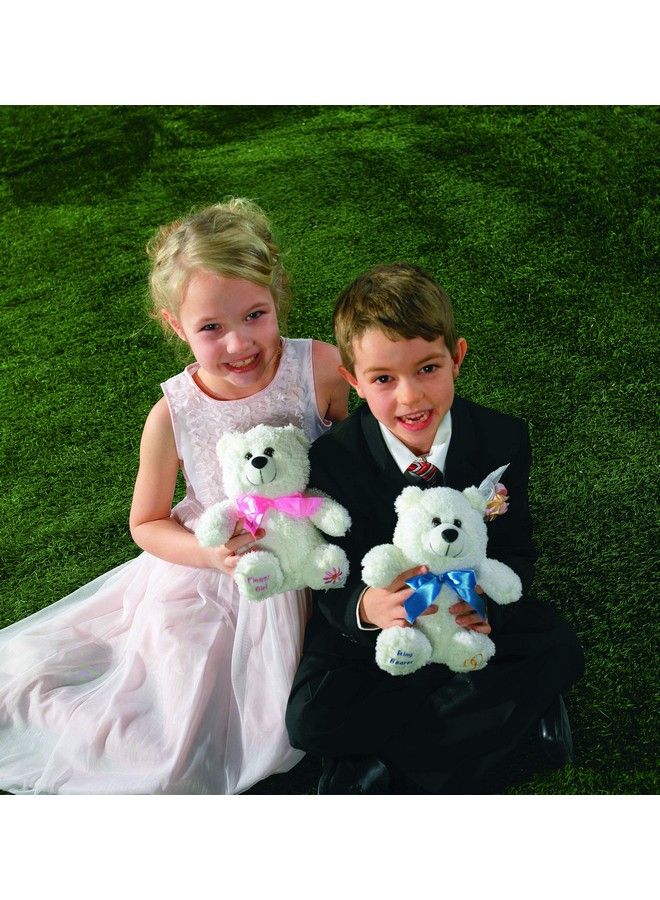 Fun Express 8" Plush Flower Girl Bear Wedding Party Gift Favors Accessories - Image 4