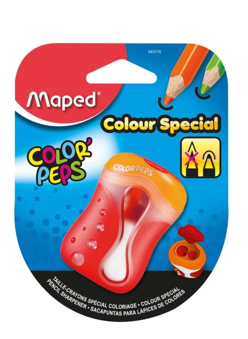 Maped 2-Hole Color Peps Sharpener Assorted Colours  - Image 1