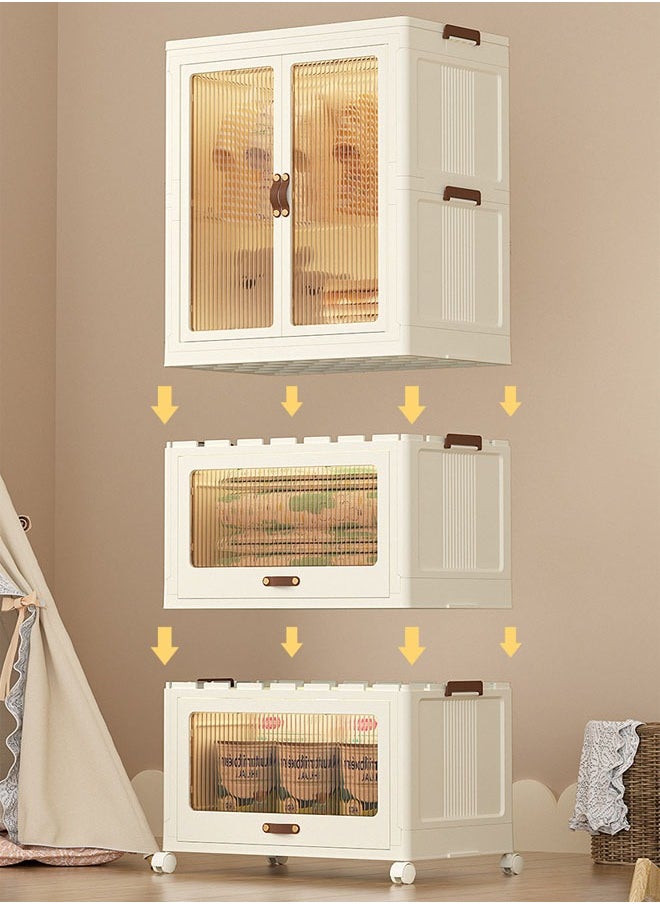 keke - 2 Layers Stylish Multi-Functional Storage 1 Cabinet & 2 Wardrobe - Image 1