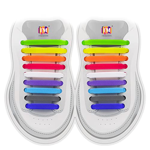 INMAKER No Tie Shoelaces for Kids and Adults, Elastic Shoelaces for Sneakers - Image 1