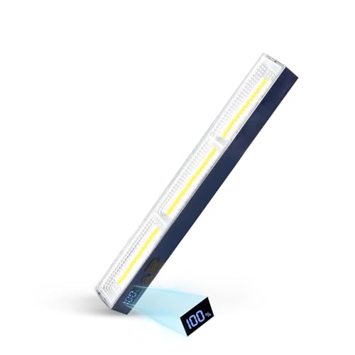 LETOUR Magnetic Light BAR, 11.81-inches 5000mAh 6000 Lumens Rechargeable Portable Lamp Built in 165 LED Bulbs,with Handy Hook with 2 Magnets Endurance - Image 1