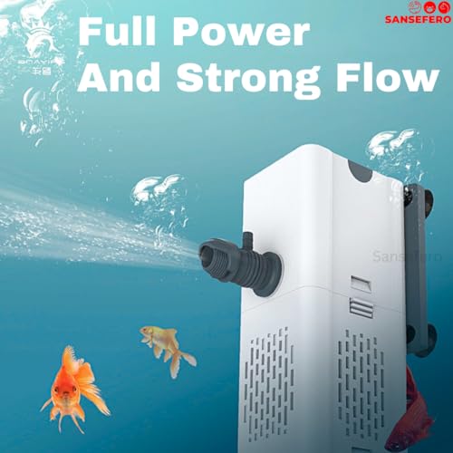 SANSEFERO® Xiaoli XQP Series Multi-Function Submersible Filtration Pump for Aquarium/fish tank (XQP-500F | 5W | 500L/h) - Image 3