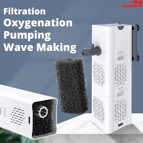 SANSEFERO® Xiaoli XQP Series Multi-Function Submersible Filtration Pump for Aquarium/fish tank (XQP-500F | 5W | 500L/h) - Image 4
