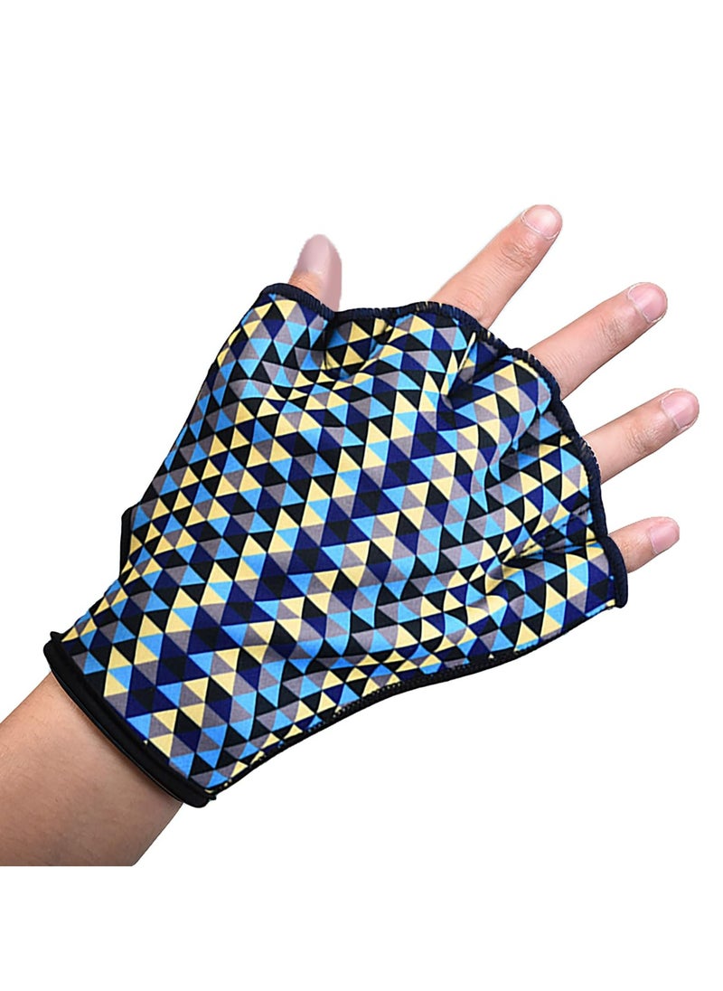 CMGTYYD Webbed Swim Gloves for Men Women Adults Aqua Fitness Water Sports Training Paddle Snorkeling Swimming Gloves(L)  - Image 4