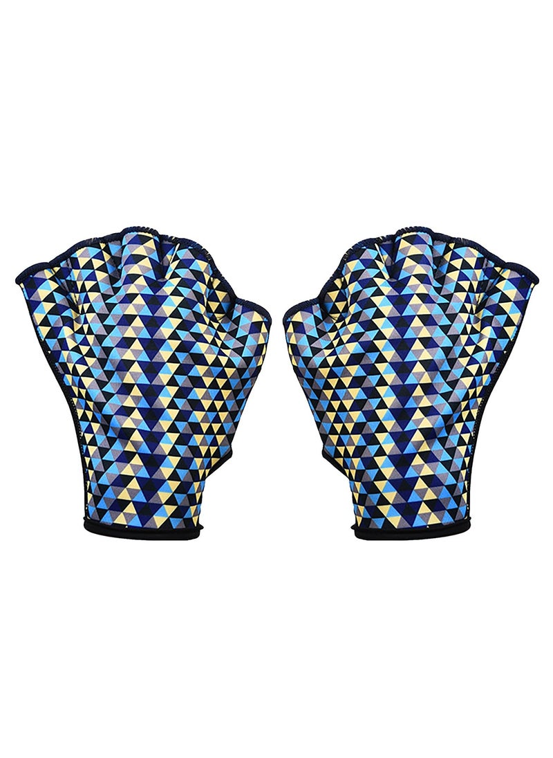 CMGTYYD Webbed Swim Gloves for Men Women Adults Aqua Fitness Water Sports Training Paddle Snorkeling Swimming Gloves(L)  - Image 1