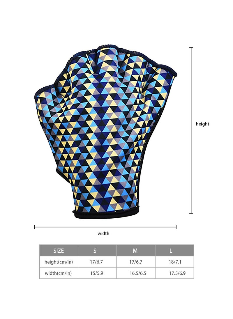 CMGTYYD Webbed Swim Gloves for Men Women Adults Aqua Fitness Water Sports Training Paddle Snorkeling Swimming Gloves(L)  - Image 2