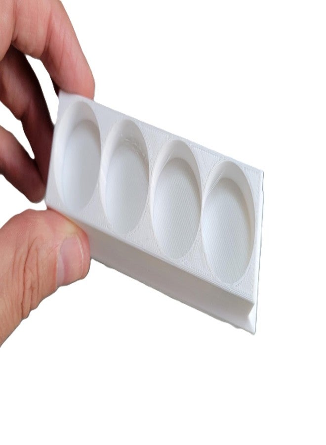 Znet3D Eye Drop Bottle Organizer Tray - 4-Slot Holder for Eye Drops Compact Storage Rack Made in USA (White) - Image 5