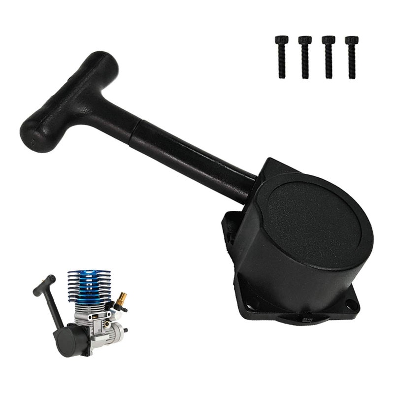 XIND ELE. RC Nitro Car Pull Starter R020 Recoil start Accessory for 1/10 Vertex VX .16 .18 .21 CXP SH .18 .21 RC Nitro Engine - Image 2