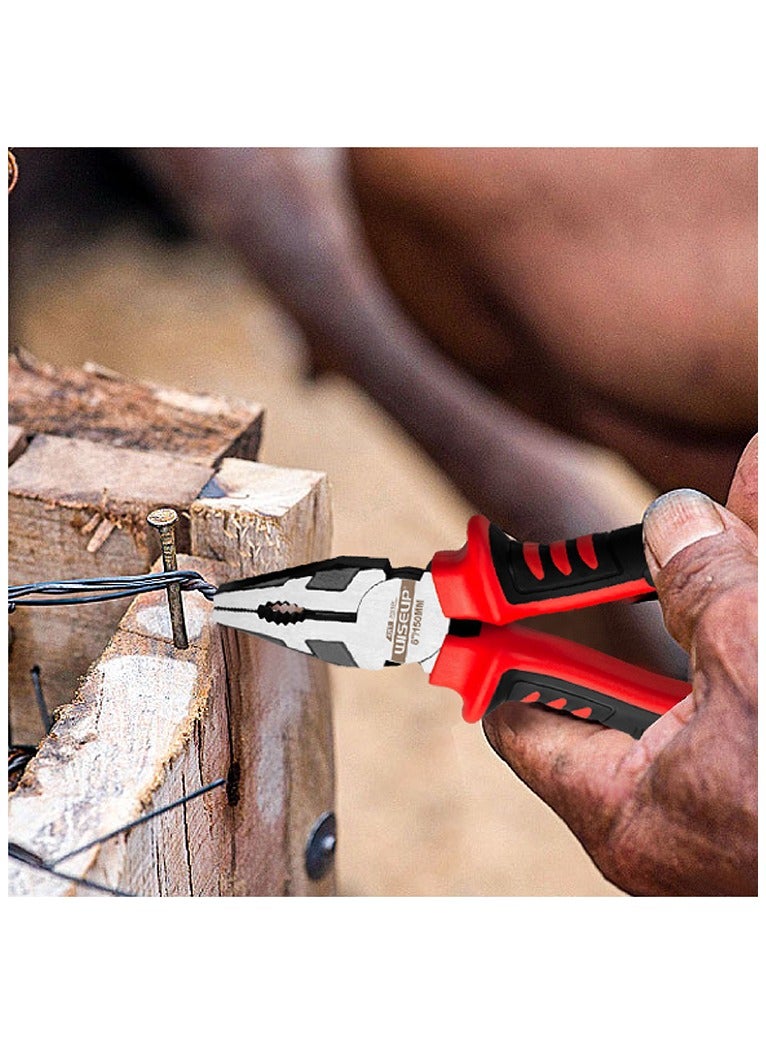 وايزأب طقم كماشة WISEUP Pro كماشة ذات أنف طويل مقاس 8 بوصات صناعية بتقنية Cr-V لتقوية الهواء - Image 2