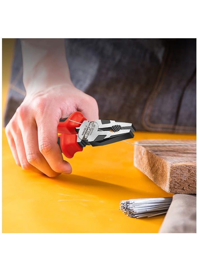 وايزأب طقم كماشة WISEUP Pro كماشة ذات أنف طويل مقاس 8 بوصات صناعية بتقنية Cr-V لتقوية الهواء - Image 4