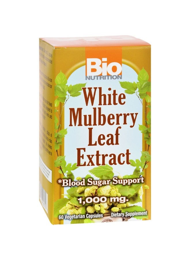 Bio Nutrition - Bio Nutrition Inc White Mulberry Leaf Extract - 1000 mg - 60 Veg Capsules - Image 1