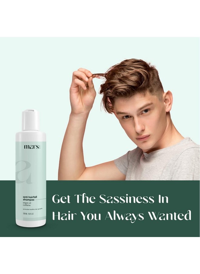 mars by GHC - Hair Shampoo, Powered With Aloe Vera, Argan Oil & Caffeine | Paraben, Sls & Sulphate Free 200 Ml - Image 1