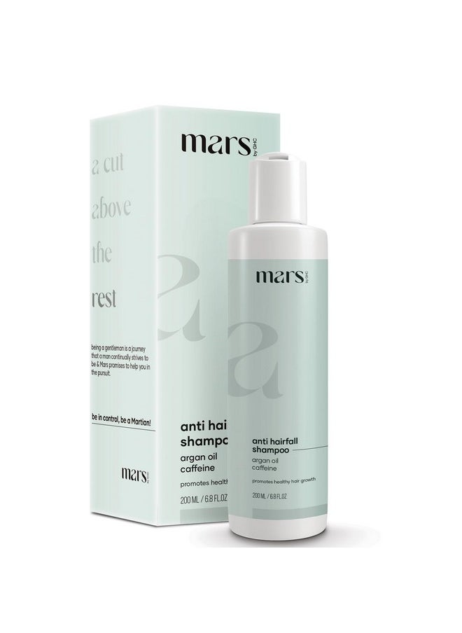 mars by GHC - Hair Shampoo, Powered With Aloe Vera, Argan Oil & Caffeine | Paraben, Sls & Sulphate Free 200 Ml - Image 1