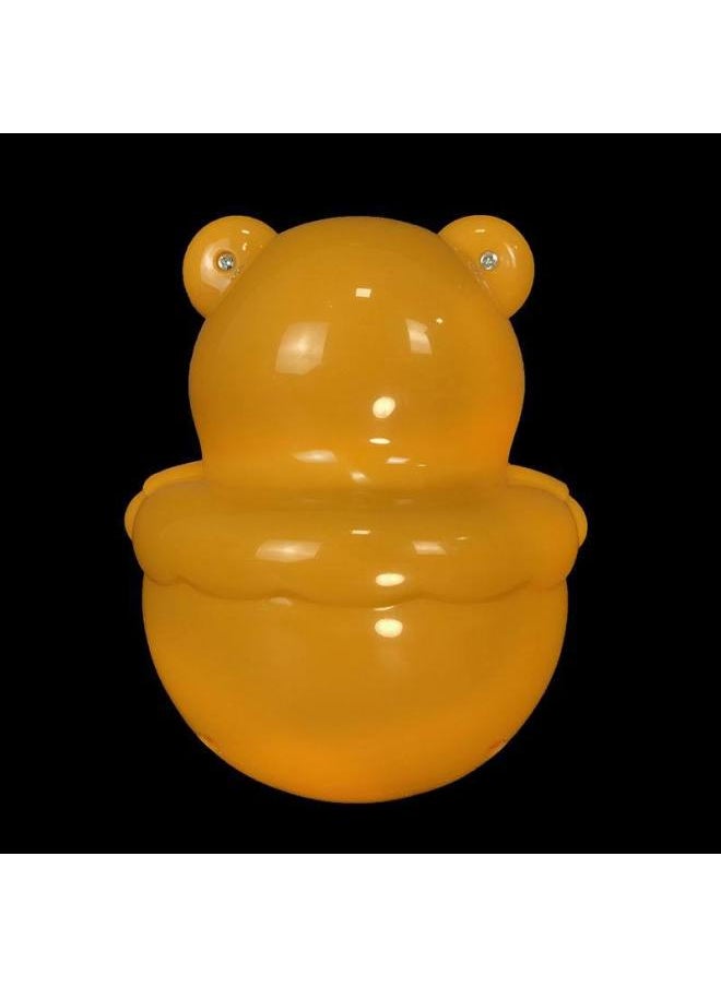 Generic Tumbler Baby Toys Baby Point Face Tumbler Cartoon Animal Tumbler Rattle Gift-Color:Milky White  - Image 4
