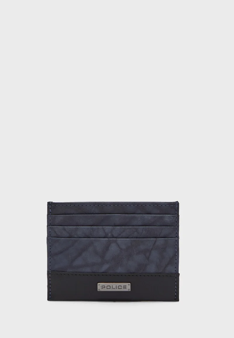 POLICE Tolerance Blue Leather Card Case