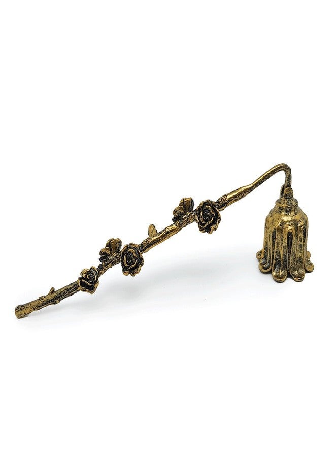 AIM & GGKK Candle Snuffer, Candle Snuffer Extinguisher with Long Handle,Retro Style Wick Flame Snuffer for Putting Out Candle Flame Safely,Floral Candle Snuffers Accessory for Candle Lovers - Image 1