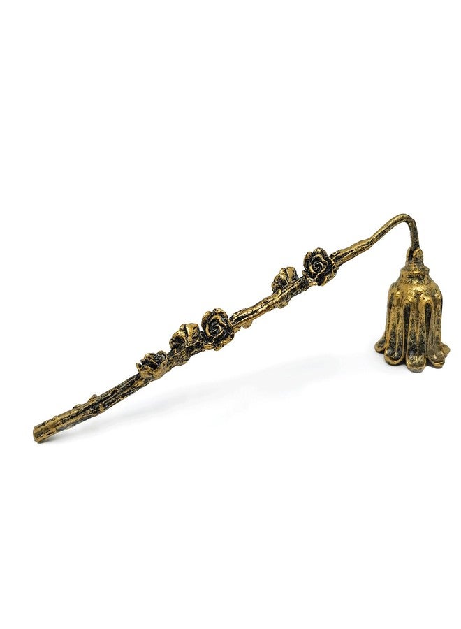 AIM & GGKK Candle Snuffer, Candle Snuffer Extinguisher with Long Handle,Retro Style Wick Flame Snuffer for Putting Out Candle Flame Safely,Floral Candle Snuffers Accessory for Candle Lovers - Image 4