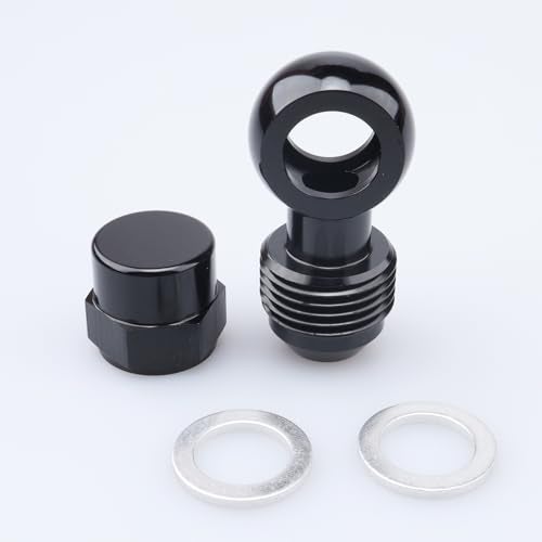 AC PERFORMANCE 12mm Banjo to 6 AN Male Flare Fuel Fitting Adapter Aluminum Black for Bosch 044 Fuel Pump - Image 3