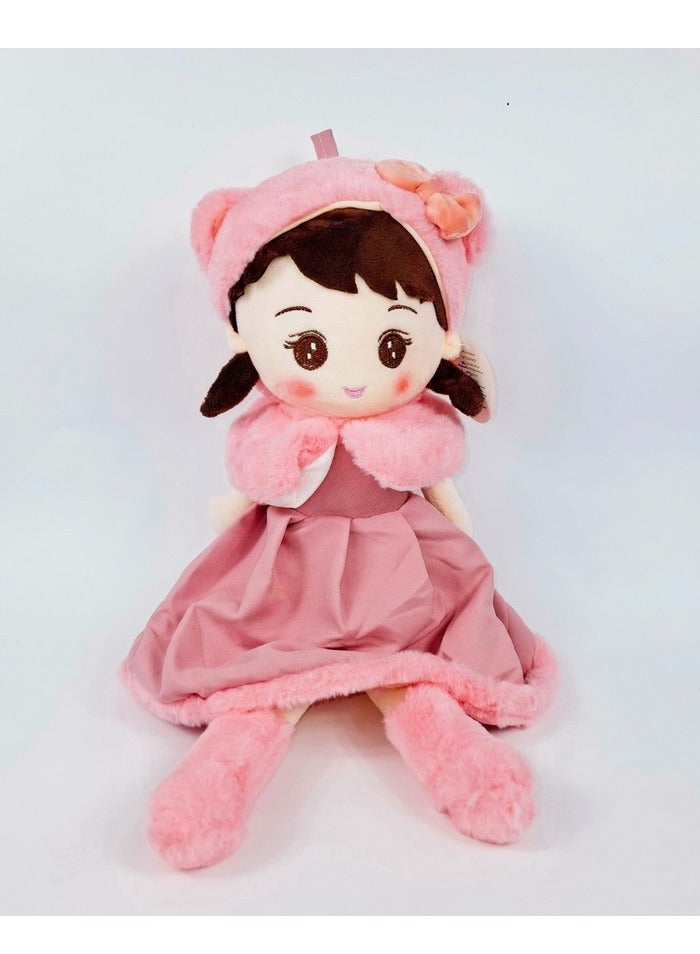 Beautifully Embroidered Stuffed Girl Doll, Designed For Hugging, Great Gifts (Multicolor) 40Cm - Image 1