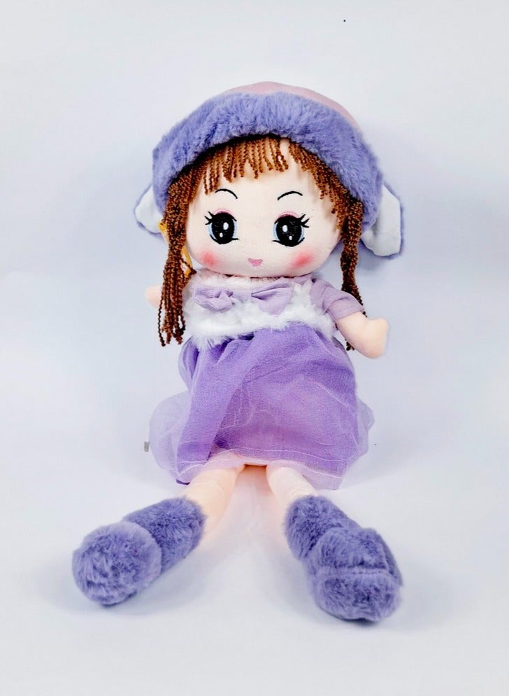 Beautifully Embroidered Stuffed Girl Doll, Designed For Hugging, Great Gifts (Multicolor) 40Cm - Image 2