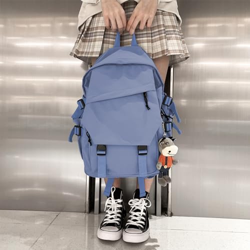 coowoz College Backpack Waterproof Black College Bags For Women Lightweight Travel Rucksack Casual Daypack Laptop Backpacks For Men Women(Blue Purple) - Image 5