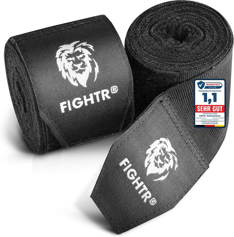 FIGHTR ® Boxing Handwraps 160 inches semi-Elastic Hand Wraps with Thumb Loop for Boxing, MMA, Muay Thai & Martial Arts - Image 1
