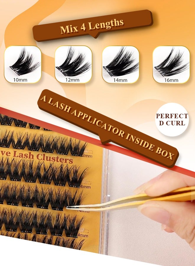 NIKITA.VIVI 100 قطعة مجموعة رموش مسبقة الالتصاق مع ملاقط رموش لاصقة ذاتيًا مجموعة كتل الرموش، رموش مزيفة D Curl كتل رموش مسبقة اللصق رموش رقيقة مجموعة كتل الرموش للمبتدئين واستخدام الصالون مجموعة تمديد الرموش DIY رموش مزيفة بحجم 10-16 مم - Image 5