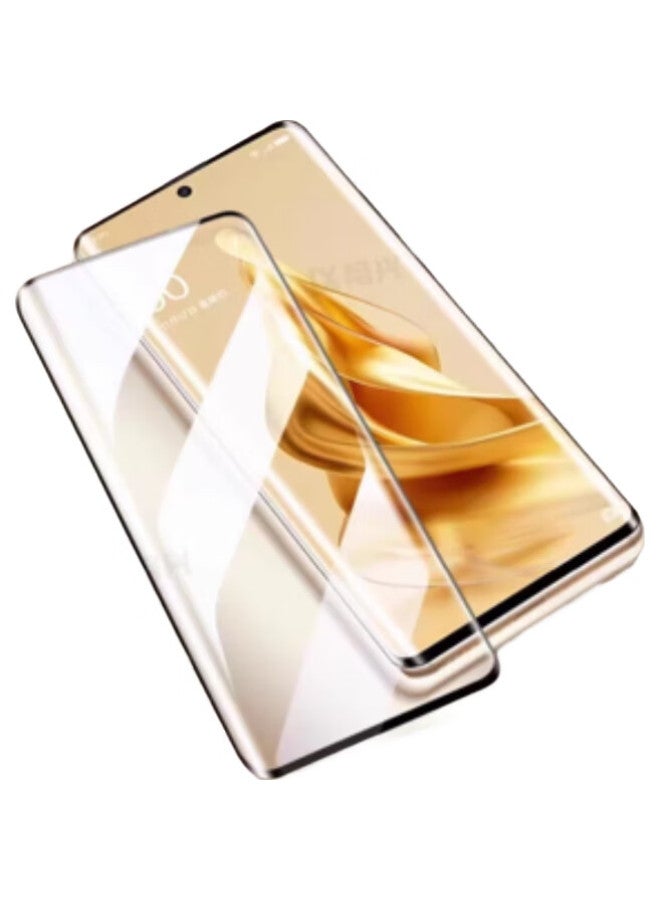 Maikuqi Curved Tempered Glass Screen Protector For Oppo Reno 12/12Pro, High-Definition Curved Hot-Bent Glass, Anti-Scratch, Anti-Drop, Anti-Fingerprint Protective Film - 1 Piece - Image 1