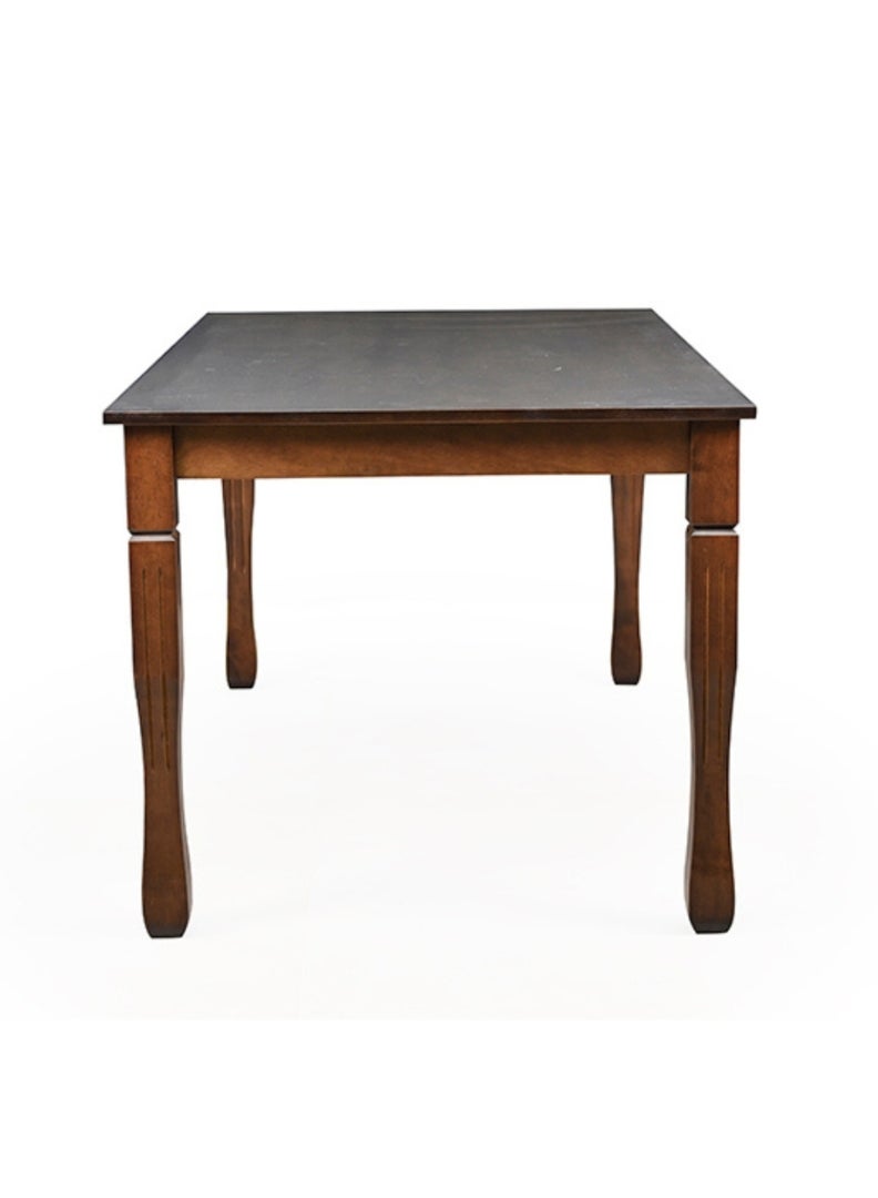 ROYALOAK Boston Wooden Dining Set 6 Seater, Solid Wood Legs, Cushioned Seat, Cushioned and Flat Backrest, Square Husky Legs, Cutout Designer Backrest, Dining Table 6 Seater. - Image 5