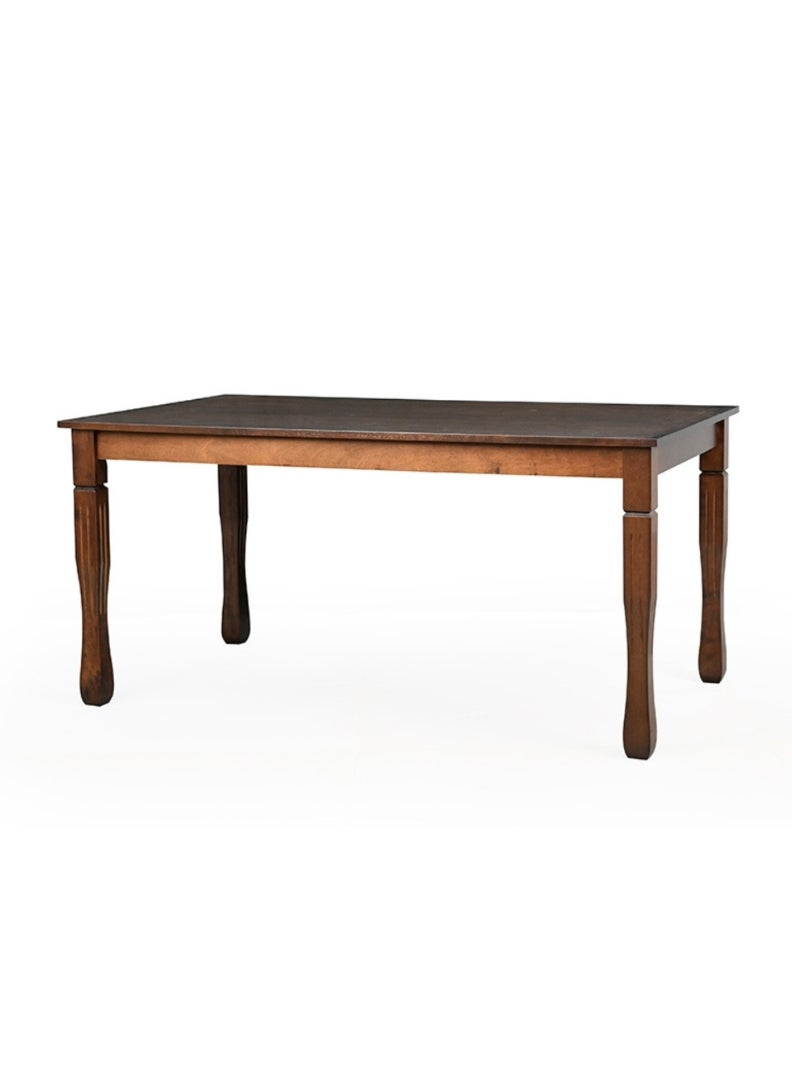 ROYALOAK Boston Wooden Dining Set 6 Seater, Solid Wood Legs, Cushioned Seat, Cushioned and Flat Backrest, Square Husky Legs, Cutout Designer Backrest, Dining Table 6 Seater. - Image 4