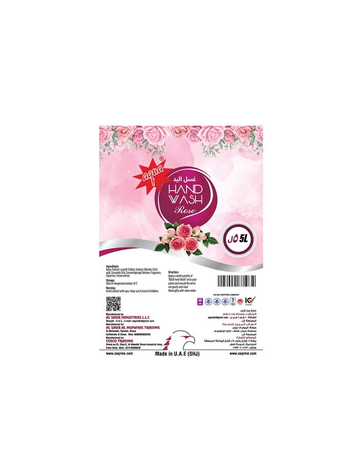 Aqua Rose handwash 5 Liter - Image 3