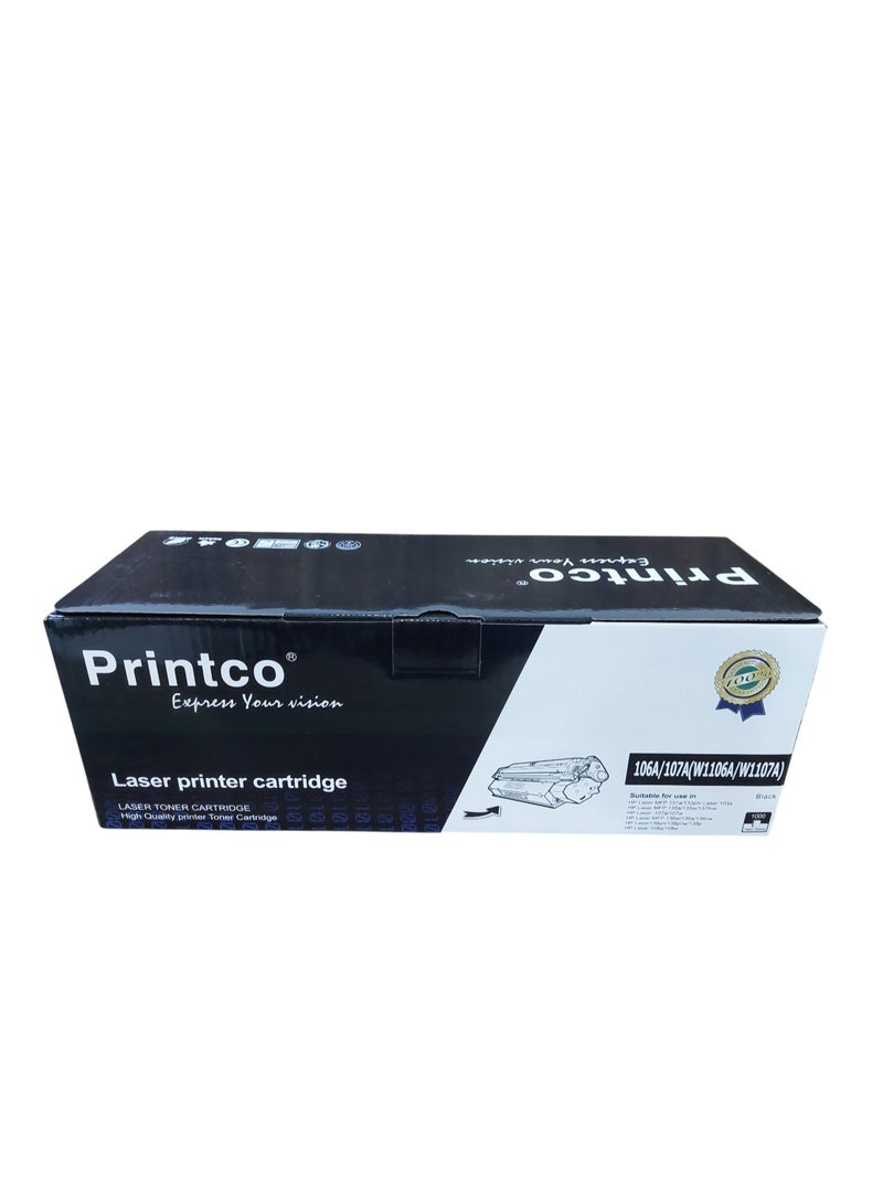 برينتكو حبر W1106A/106A للاستخدام في طابعات HP LaserJet 107A/107R/107W/MFP137FNW/MFP135A - Image 1