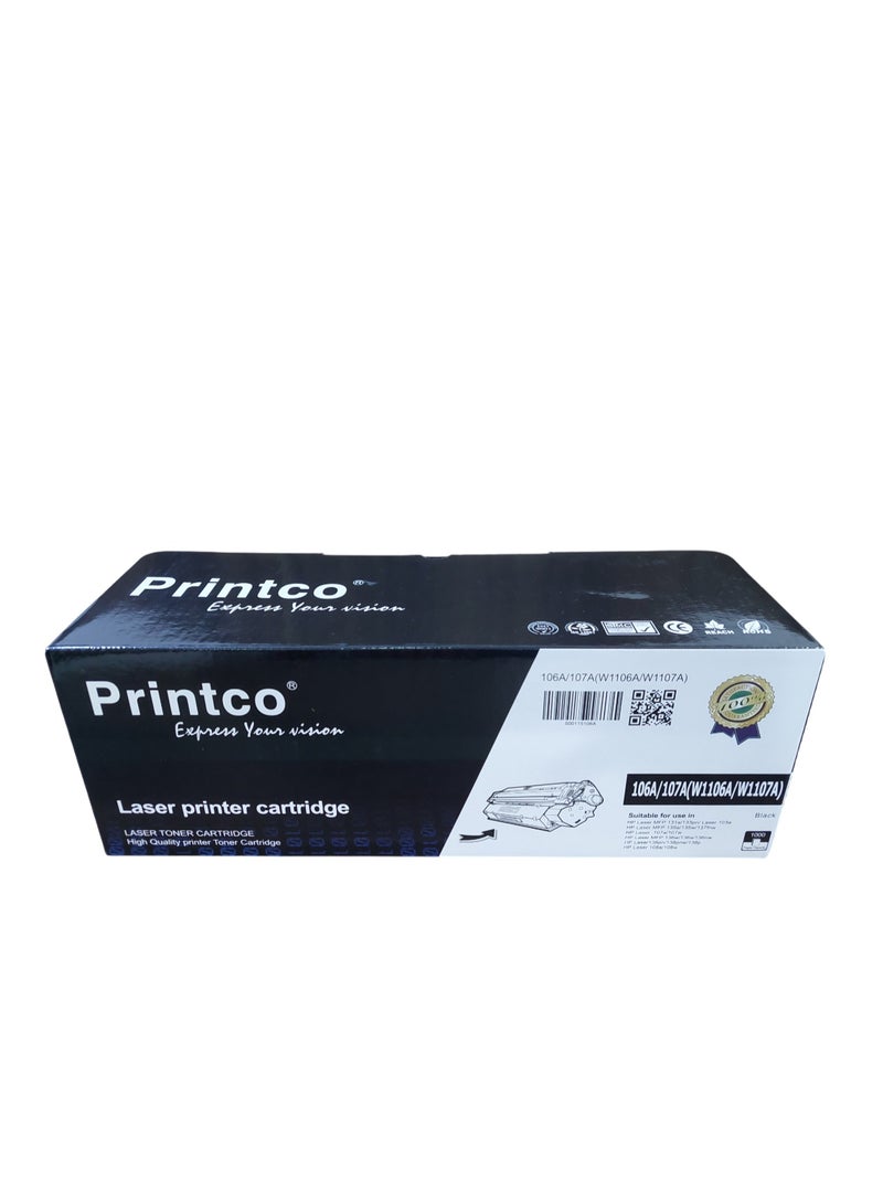 برينتكو حبر W1106A/106A للاستخدام في طابعات HP LaserJet 107A/107R/107W/MFP137FNW/MFP135A - Image 3