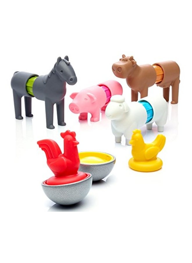 SmartMax SmartMax My First Farm Animals STEM Magnetic Discovery Building Set with Soft Animals for Ages 1-5  - Image 4