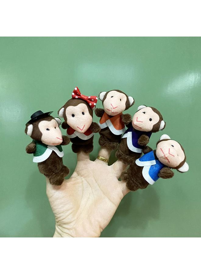 Bluejw 2025 New Seven Little Monkey Plush Finger Doll Small Size Mini Finger Doll Yiwu Toy Wholesale - Image 3