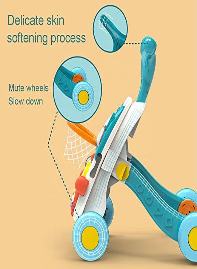 Sisliya Sit-to-Stand Walker with Activity Center – Multifunctional Baby Push Walker with Interactive Learning Table– Early Learning Infant Walker for Toddlers – Adjustable Wheel Speed. (SS-01) - Image 5