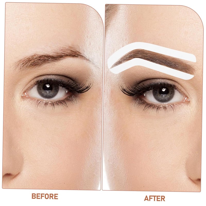 NOLITOY 12sheets Eyebrow Stencil Kit for Precise Brow Shaping Disposable Brow Templates for Makeup Application and Tattooing to Use Eyebrow Stickers for Women - Image 5