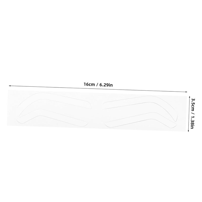NOLITOY 12sheets Eyebrow Stencil Kit for Precise Brow Shaping Disposable Brow Templates for Makeup Application and Tattooing to Use Eyebrow Stickers for Women - Image 2