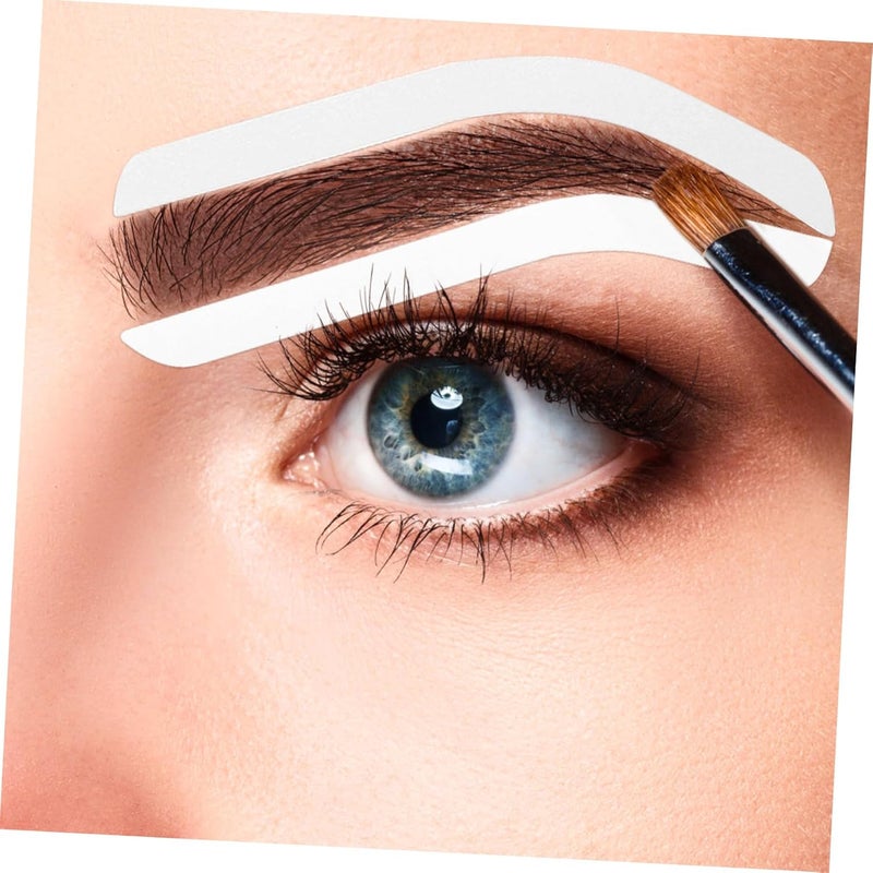 NOLITOY 12sheets Eyebrow Stencil Kit for Precise Brow Shaping Disposable Brow Templates for Makeup Application and Tattooing to Use Eyebrow Stickers for Women - Image 4