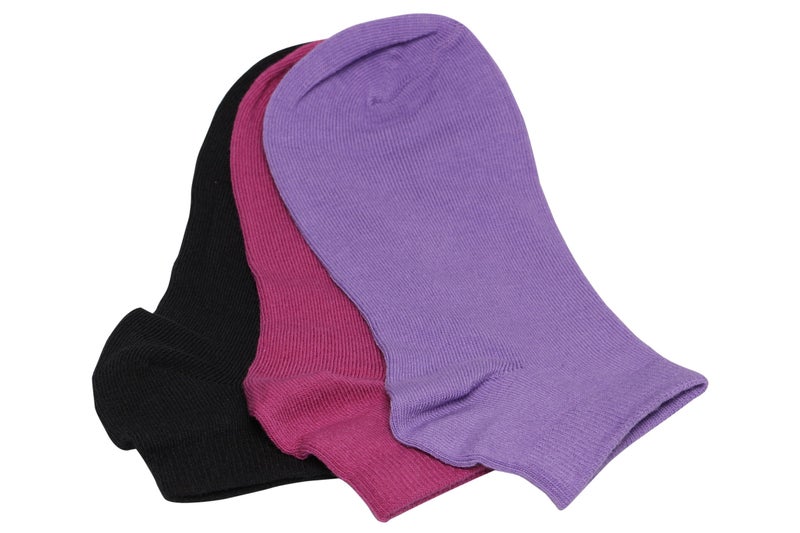 Supersox Women's Combed Cotton Sneaker Length Plain Socks (Wccp0919, Purple, Free Size, Ankle Length) - Image 3